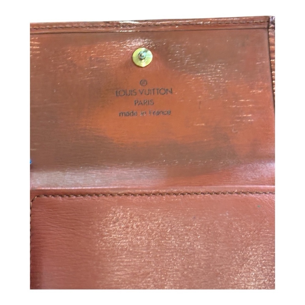 Louis Vuitton Elise Wallet – Vintage Epi Leather – Hand-Painted - Picture 4 of 10